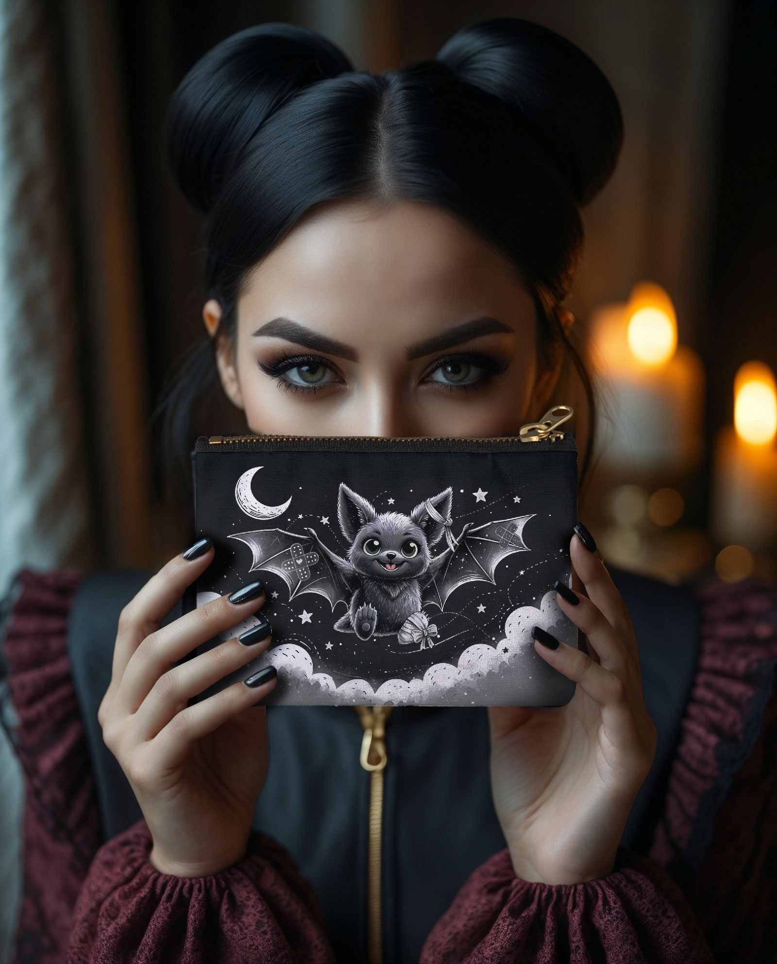 Bat Healing Journey Zipper Pouch